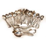 Group of Coin and Sterling Silver Spoons