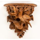 Black Forest Carved Wall Shelf