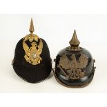 An American & German Military Hat