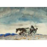 Roy Mason (American, 1886-1972) Horses in a Field