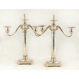 Pair of Theodore B Starr Sterling Silver Candelabras