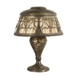 Heintz Art Lamp with Silver Overlay