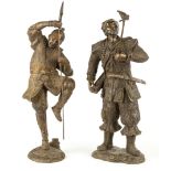 Two Bronze Asian Figures