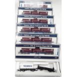 Tomix N Gauge 7 x boxed Freight Cars: 6 x 2768 JR Freight Car Type KOKI106 and 1 other.