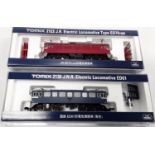 2 x Tomix N Gauge Electric Locomotives: 2122 JR Type ED75 and 2136 JNR ED61.