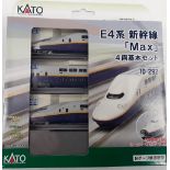 Kato N Gauge 10-292 Series E4 Shinkansen "MAX" (4 car basic set) - missing 1 car. Mint in Near