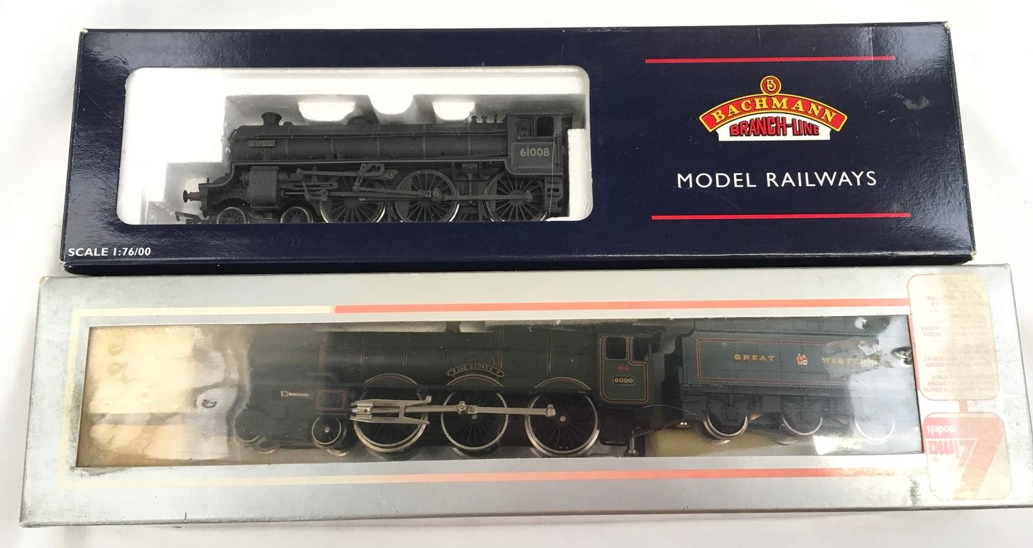 Two OO Gauge steam locomotives: Bachmann 31-709 B1 61008 Kudu BR Lined Black and Lima L205103 GWR