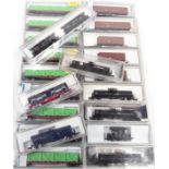 Kato N Gauge boxed rolling stock to include 9 x 8014 Container Wagon with Containers, 3 x 8007 Brown