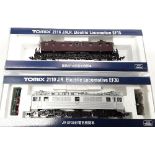 2 x Tomix N Gauge JR Electric locomotives: 2166 EF15 and 2110 EF30.