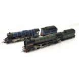 Two Hornby OO Gauge BR 4-6-2 steam locomotives: R329 William Shakespeare 70004 and R174 Prince