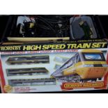 Tray of OO gauge railway items to include Hornby Intercity 125 HST diesel electric three car set (no