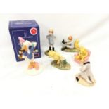 Collection of Royal Doulton Winnie The Pooh and Daisy Duck figures.