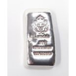 A Scottsdale silver ingot.