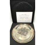 Boxed Silver Jubilee Limited Edition Commemorative Plate 769/850.