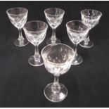 Six liqueur glasses by Moser.
