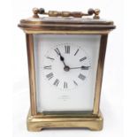 Carriage clock - Moore, Oxford Street (made in Paris) - 11cm high.