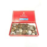 Box of coins.