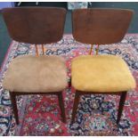 A pair of mid 20th century Brazilian designer "Mobilia Contemporanea LTDA" chairs.
