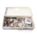 Box of coins.