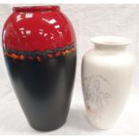 Poole Pottery Limited Edition Millennium vase 905/1000, together with a lustre vase (2).