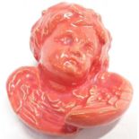 Carter & Co Poole Pottery wall hanging figure in the form of a cherubic angel possibly designed by P