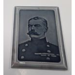 Poole Pottery Field Marshall Lord Kirchener portrait tile/plaque as shown on page 23 of the