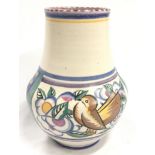 Poole Pottery Carter Stabler Adams shape 203 ZV pattern vase by Ruth Pavely 8" high.