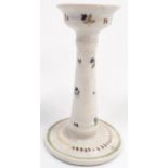 Carter & Co Poole Pottery early transitional candlestick with sprig decoration decorated by Matilda