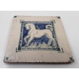 Poole Pottery Carter & Co tile depicting a horse 5x5".