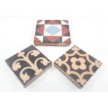 Poole Pottery Carters Architectural tiles x 3.