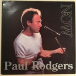 PAUL RODGERS 'NOW' GERMAN VINYL LP RECORD. RARE 1997 original German pressing solo album by the go-