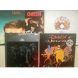 QUEEN VINYL LP RECORDS X 5. Fantastic set of albums here to include following title's - A Night At