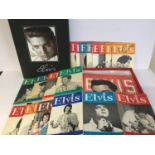 COLLECTION OF ELVIS PRESLEY MAGAZINES AND MONTHLY?S. Here we find a box containing 18 monthly?s from