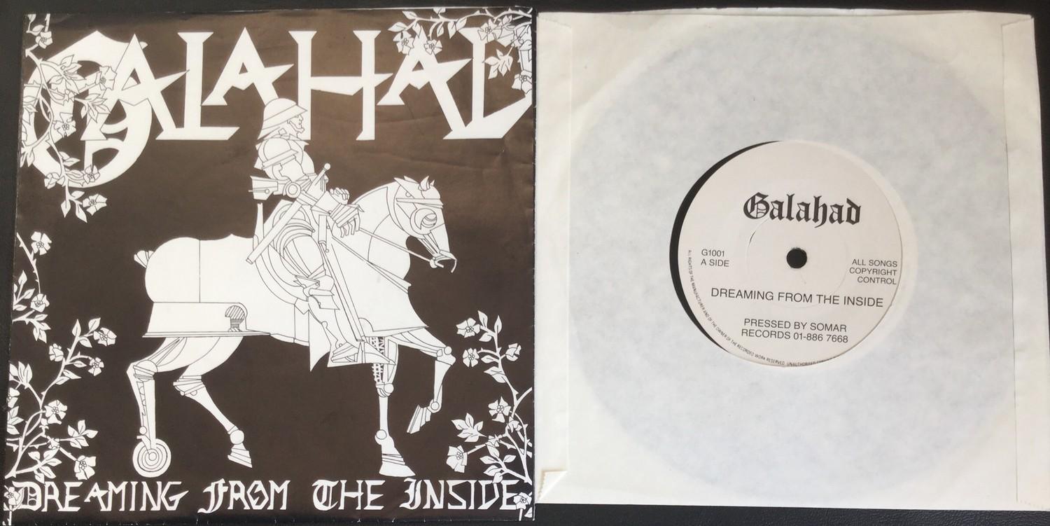 GALAHAD 7" PRIVATE PRESS. 'Dreaming From The Inside' c/w 'The Opiate'. Original UK 45 issued in 1987