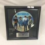 BEATLES FRAMED LTD PICTURE DISC VINYL. A very nice Beatles item here in the form of a Limited