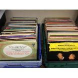 CLASSICAL RELATED VINYL LP RECORDS. Here again we have 2 crates from a large collection of vinyl