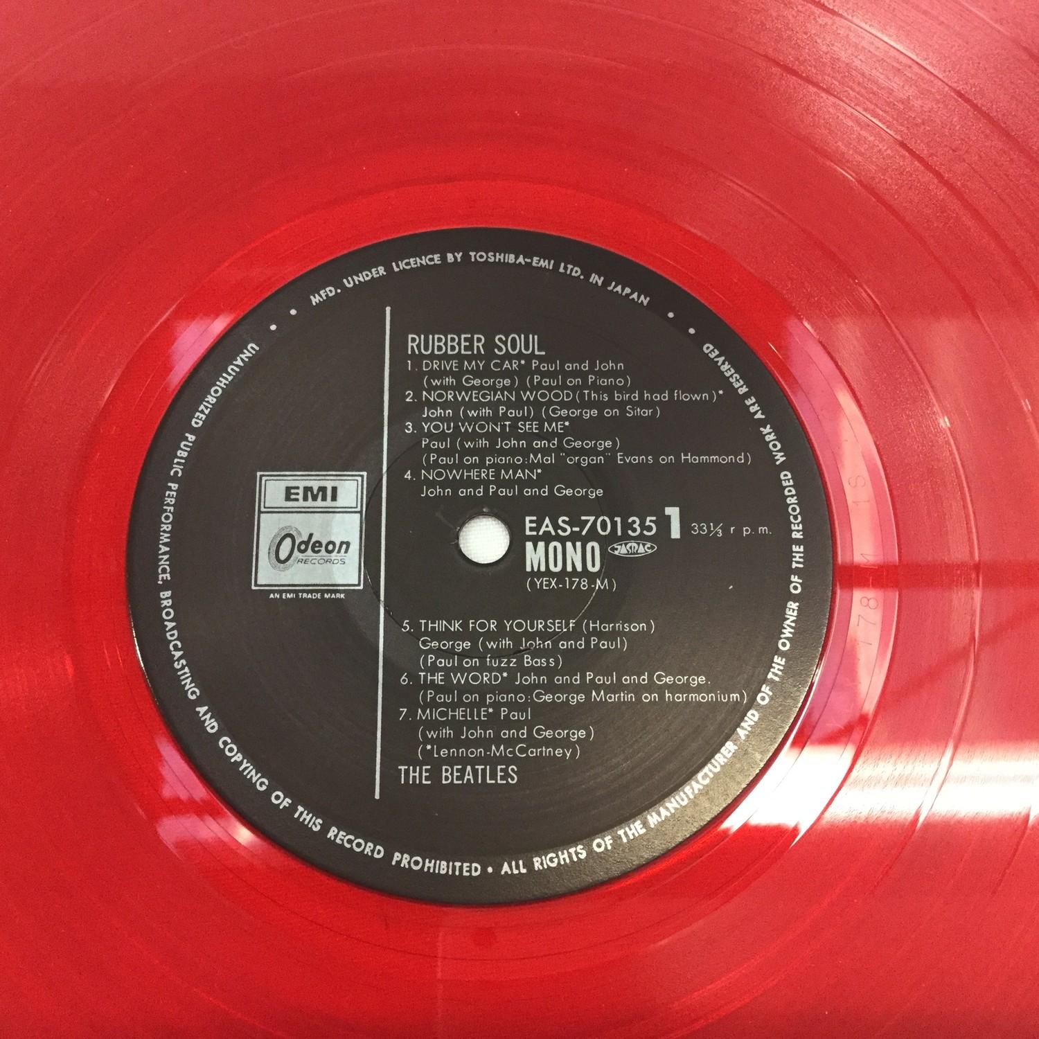 BEATLES RUBBER SOUL EMI/ODEON EAS-70135 VINYL ALBUM. Here on red coloured vinyl we find this - Image 4 of 4