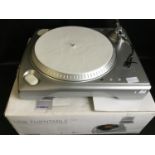 USB TURNTABLE. This ION turntable comes with box but has not been fitted with a cartridge.