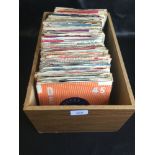 LARGE BOX OF ASSORTED 1960?s VINYL 45 rpm RECORDS. This collection features artist?s - Billy