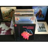 VARIOUS ROCK & POP VINYL LP RECORDS. Mixture here consisting of - Uriah Heep - Woodstock - Leonard