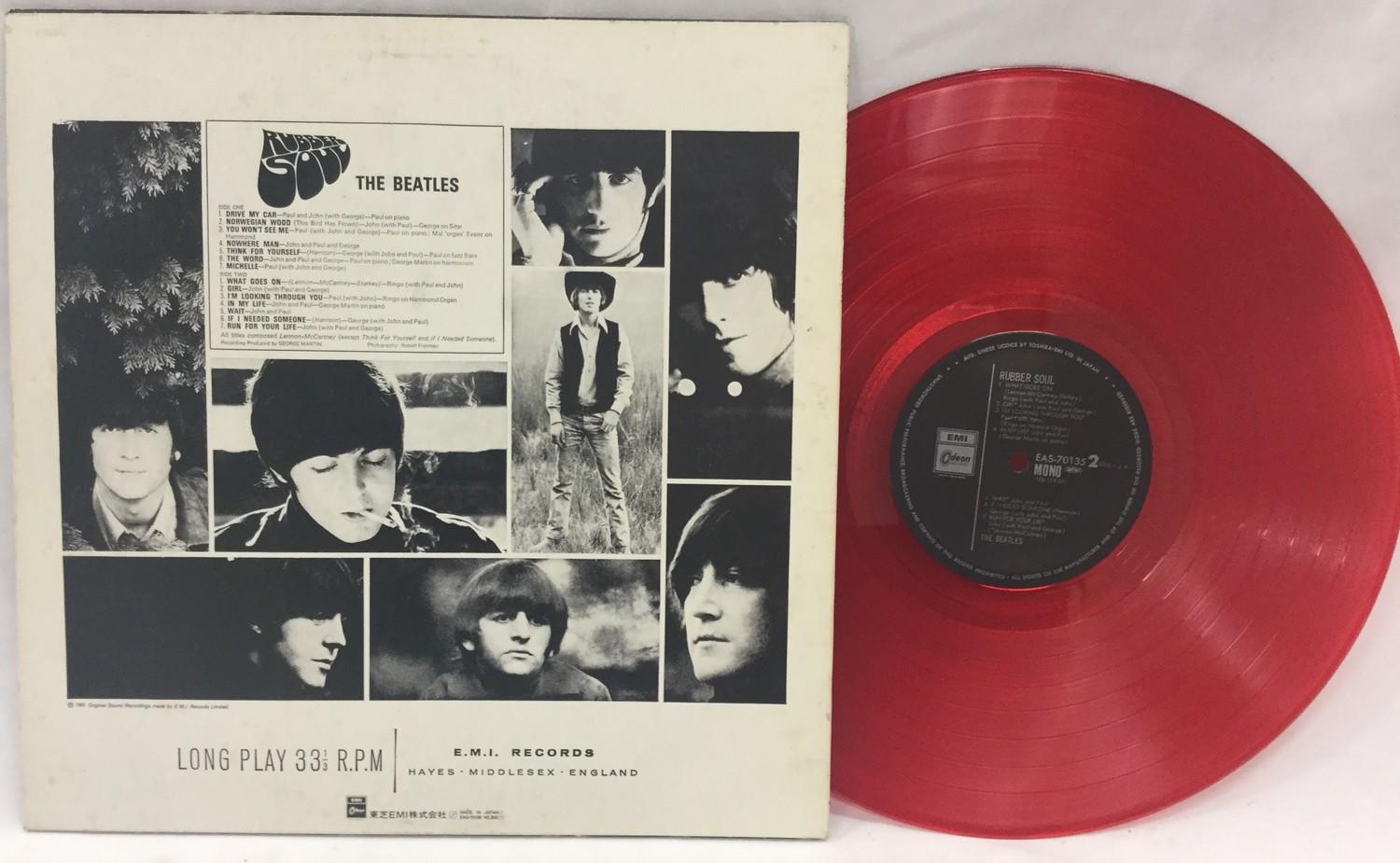 BEATLES RUBBER SOUL EMI/ODEON EAS-70135 VINYL ALBUM. Here on red coloured vinyl we find this - Image 2 of 4