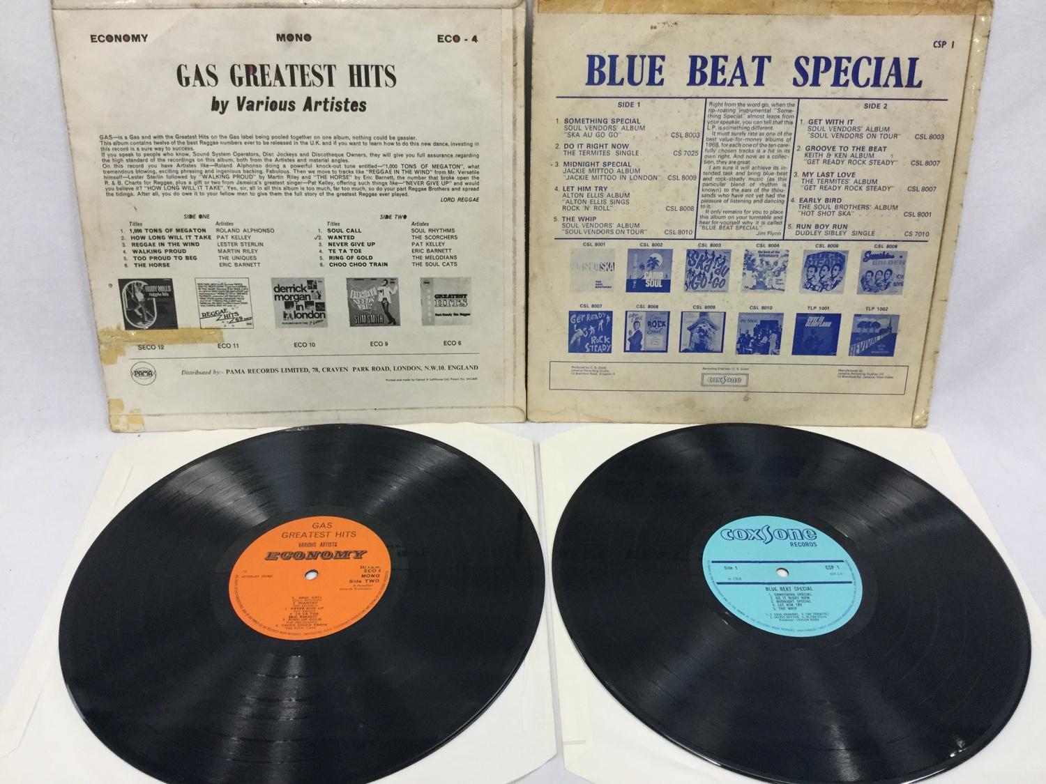 TWO RARE SKA / REGGAE VINYL LP RECORDS. First up we have 'Gas Greatest Hits' on Pama Records ECO 4 - Image 2 of 2