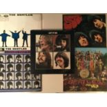 BEATLES LP VINYL RECORDS. Super set of five Beatles records . To include Rubber Soul - Help - A Hard