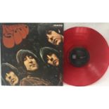 BEATLES RUBBER SOUL EMI/ODEON EAS-70135 VINYL ALBUM. Here on red coloured vinyl we find this