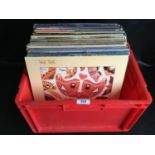 COLLECTION OF VINYL LP 33RPM RECORDS. Here we have a box containing artist's Talk Talk -