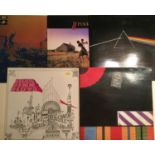 SELECTION OF 5 PINK FLOYD VINYL LP RECORDS. Ex conditions here with titles - More - A Collection