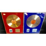 2 X BILLY CONNOLLY B.P.I GOLD DISC'S. These are 2 presentations given out by the B.P.I for