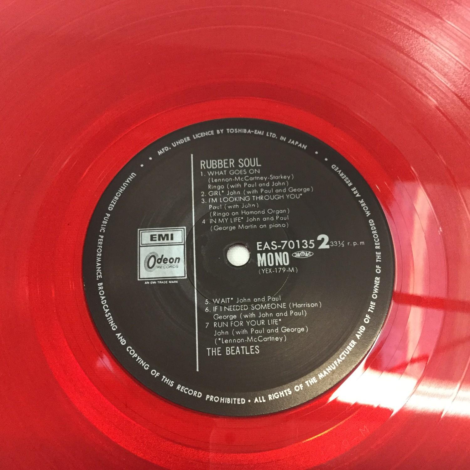 BEATLES RUBBER SOUL EMI/ODEON EAS-70135 VINYL ALBUM. Here on red coloured vinyl we find this - Image 3 of 4