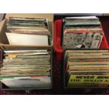 4 X BOXES OF VARIOUS LP AND 12" RECORDS. Here we find a very across the board collection of
