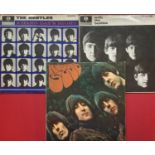 BEATLES ORIGINAL VINYL LP RECORDS. On the Yellow Black Parlophone labels we have - A Hard Day's